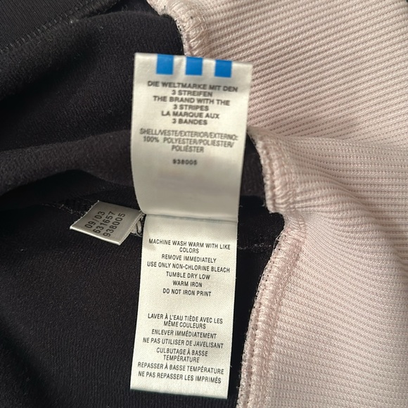 Adidas jacket large in size black with soft pink details: Pants also for sale - Picture 6 of 6